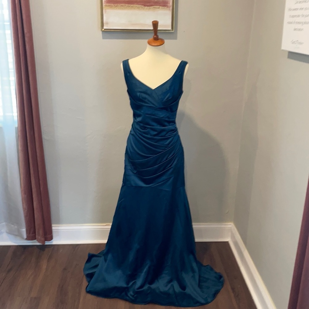 Dark Teal Evening Gown